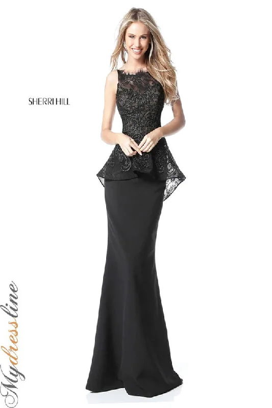 Little Black Women Dress with Sequins for a Glamorous Night OutSherri Hill 51490