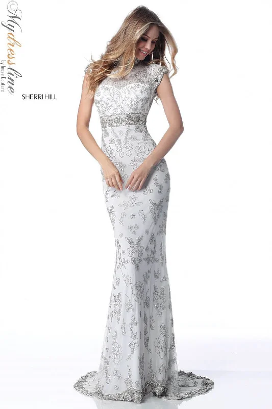 Ruffled Women Dress with Multiple Layers for a Playful and Girly StyleSherri Hill 51949