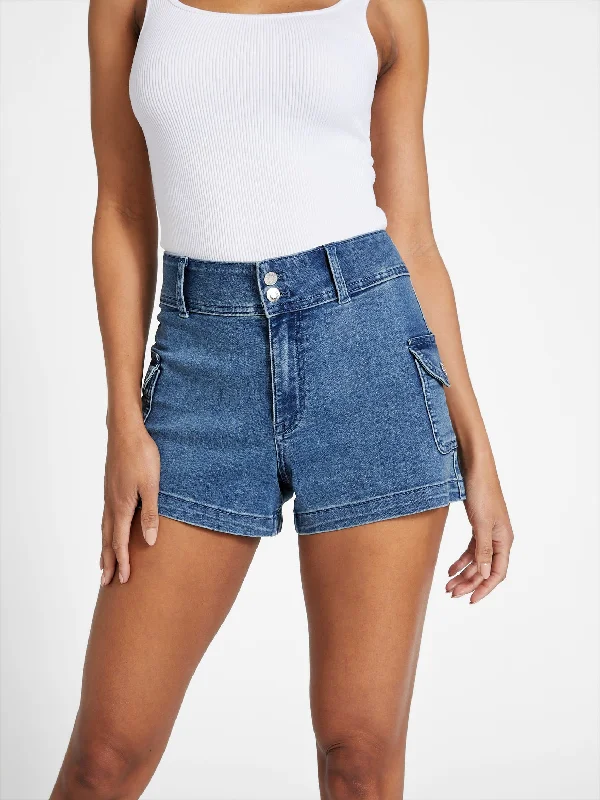 Cuffed Women Shorts for a Laid - Back and Trendy LookEco Shaina Cargo Shorts