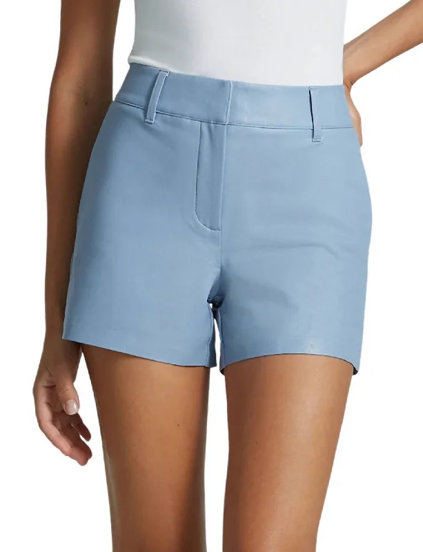 Cargo Women Shorts with Multiple Pockets for FunctionalityFaux Leather Tailored Shorts In Vintage