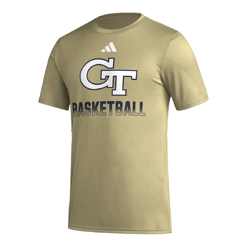 Striped Women T Shirt in a Classic PatternGeorgia Tech Yellow Jackets Adidas Pre-Game Fade Basketball Gold T-Shirt