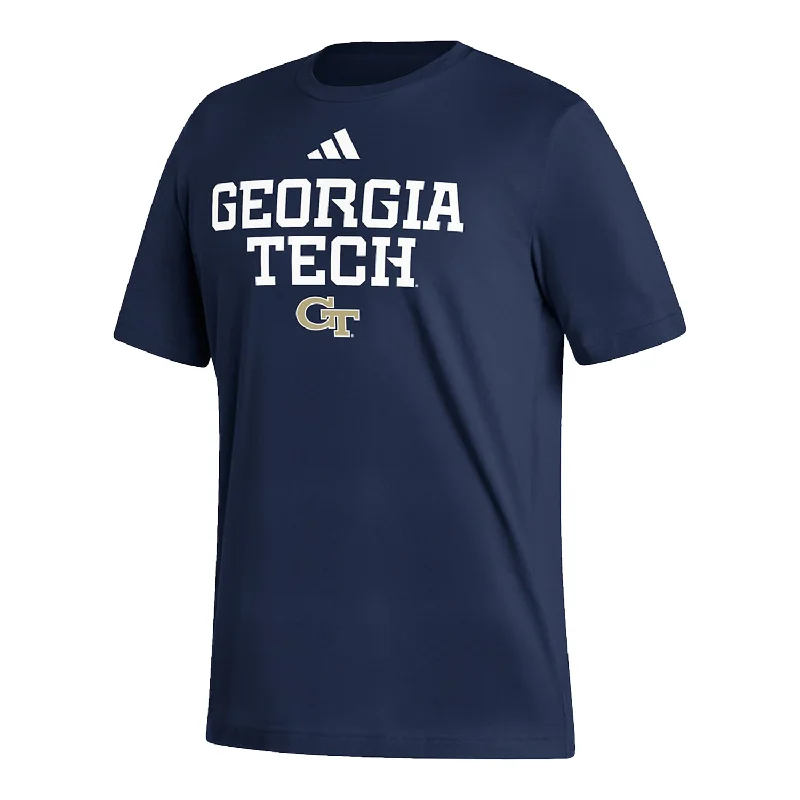 Puff Sleeve Women T Shirt for a Fashion - Forward LookGeorgia Tech Yellow Jackets Adidas Pregame Navy T-Shirt