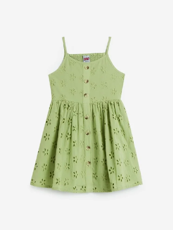 Leather Look Women Shorts for an Edgy and Chic StyleHOP Kids Green Floral Monika Dress