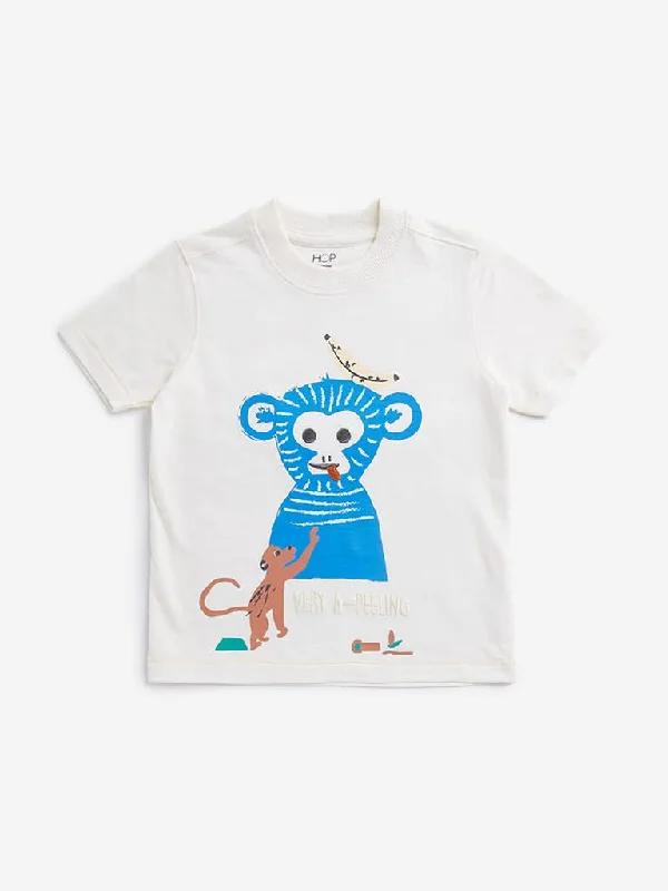Plus Size Women Shorts with a Comfortable and Stylish FitHOP Kids Light Beige Animal Print T-Shirt
