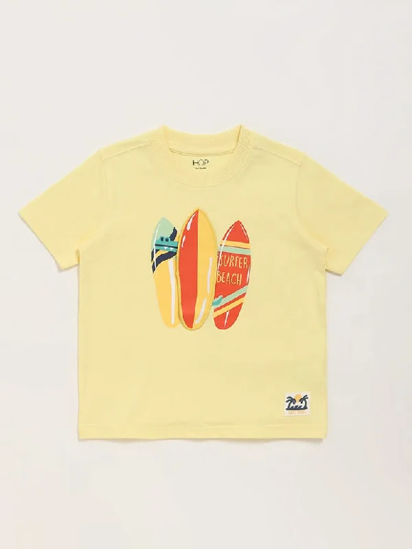 Bermuda Women Shorts for a Classic and Sophisticated LookHOP Kids Yellow Printed T-Shirt