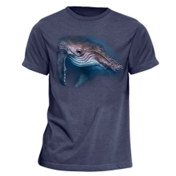 Organic Cotton Women T Shirt for Eco - Conscious WearersAdult Humpback Whale Totem T-Shirt