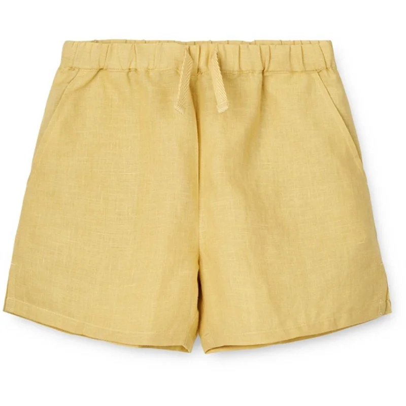 Solid Color Women Shorts in Bright Hues for a Bold StatementLiewood Crispy Corn Tage Linen Shorts