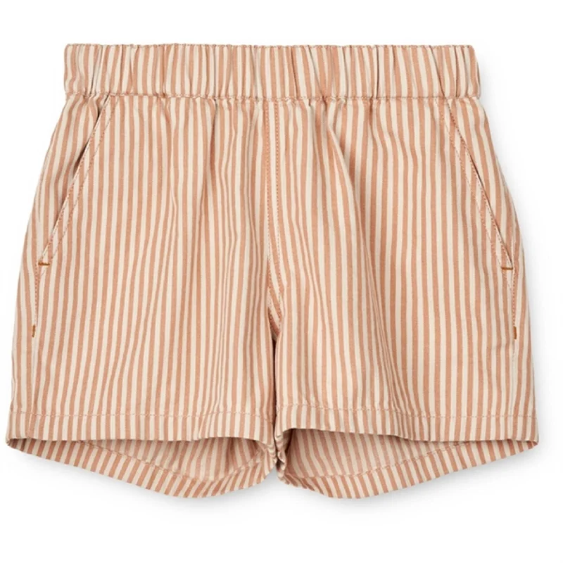 Ruffled Hem Women Shorts to Add a Feminine TouchLiewood Y/D Stripe Tuscany Rose/Sandy Ayo Stripe Shorts