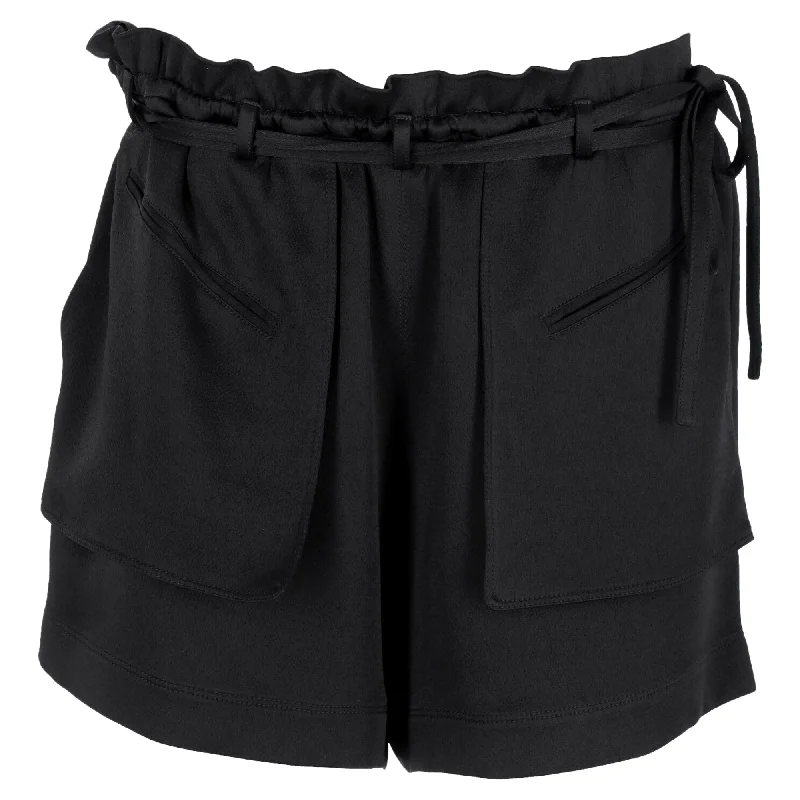 Plus Size Women Shorts with a Comfortable and Stylish FitValentino Garavani  Paperbag Shorts in Black Viscose