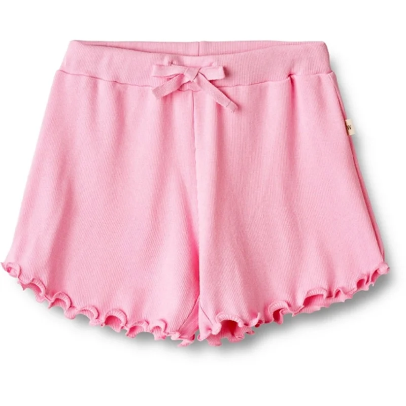 Patterned Geometric Women Shorts for a Modern AppealWheat Pink Rib Shorts Gertrud