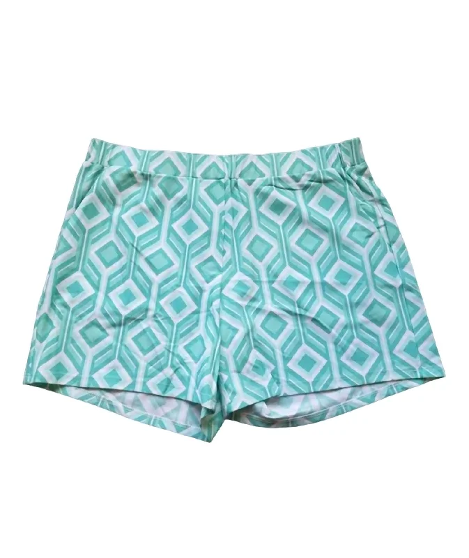 Jeanette Women Shorts with a Soft and Comfortable FeelWomen's Ariel Shorts In Trellis Trio Seamist