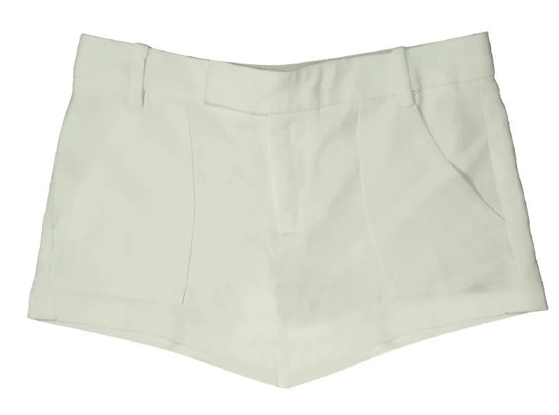 Patterned Geometric Women Shorts for a Modern AppealWomen's Duke Tailored Shorts In White