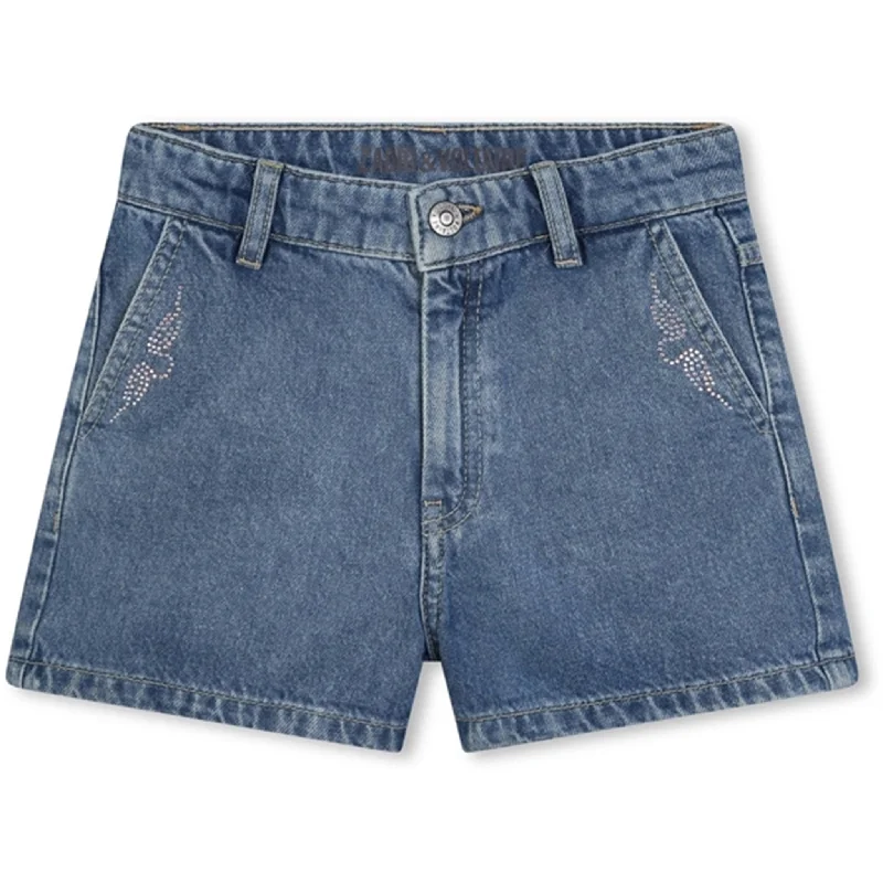 Denim Women Shorts with Distressed Details for a Casual VibeZadig & Voltaire Denim Blue Denim Shorts