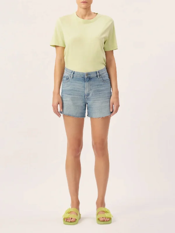 Embroidered Women Shorts with Intricate DesignsZoie Short - Relaxed Vintage 4.5" In Droplet