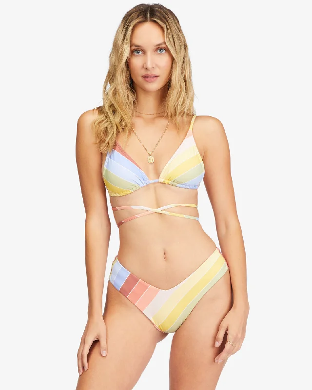 Brighter Daze Slide Tall Triangle Bikini Top - Multi